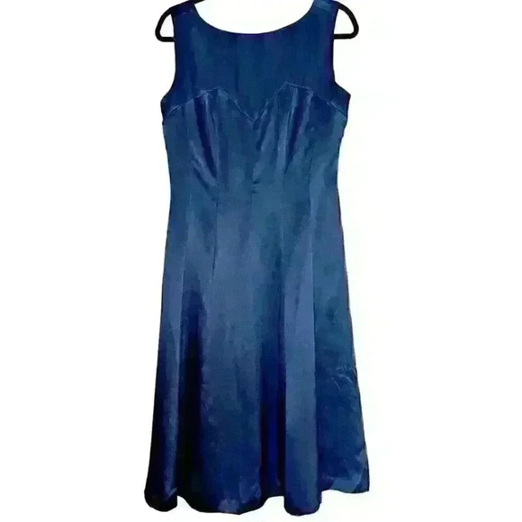 Brooks Bros. Sz 8 100%‎ Silk Sheath Dress Formal Wedding Cocktail Dinner Wear - Picture 1 of 10
